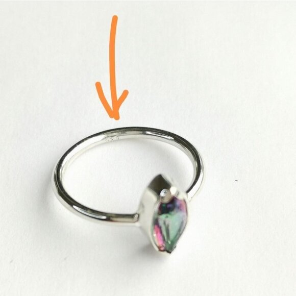 HOST PICK! Sterling Silver Mystic Topaz Ring sz 6 🆕 - Picture 3 of 8